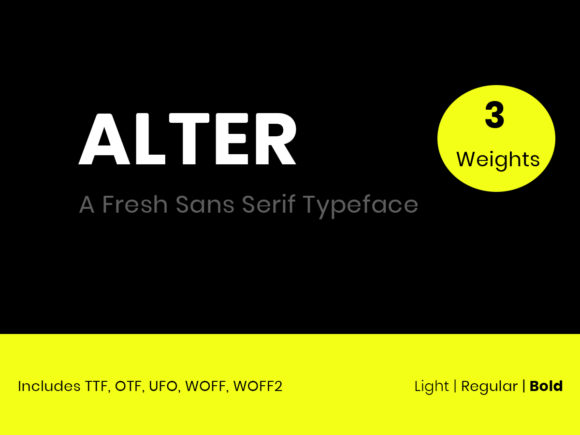 Alter Font - Preview 2
