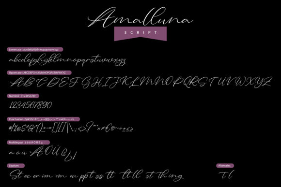 Amalluna Font - Preview 4