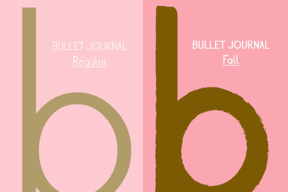Bullet Journal Font - Preview 1