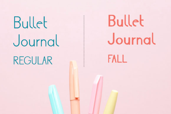 Bullet Journal Font - Preview 2