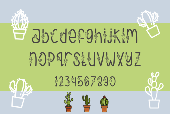 Cactuses Font - Preview 2