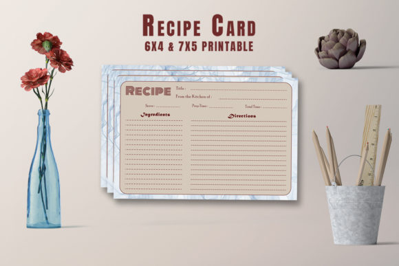 Creative Recipe Card Template V24