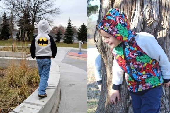 Kids Raglan Zip Sweatshirt
