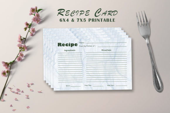 Modern Recipe Card Template V23