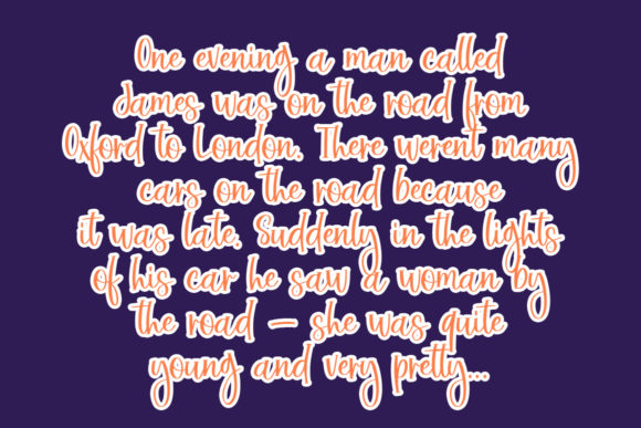 Pumpkin Soup Font PNG with transparent background - Preview 3