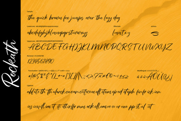 Rockath Font PNG with transparent background - Preview 3