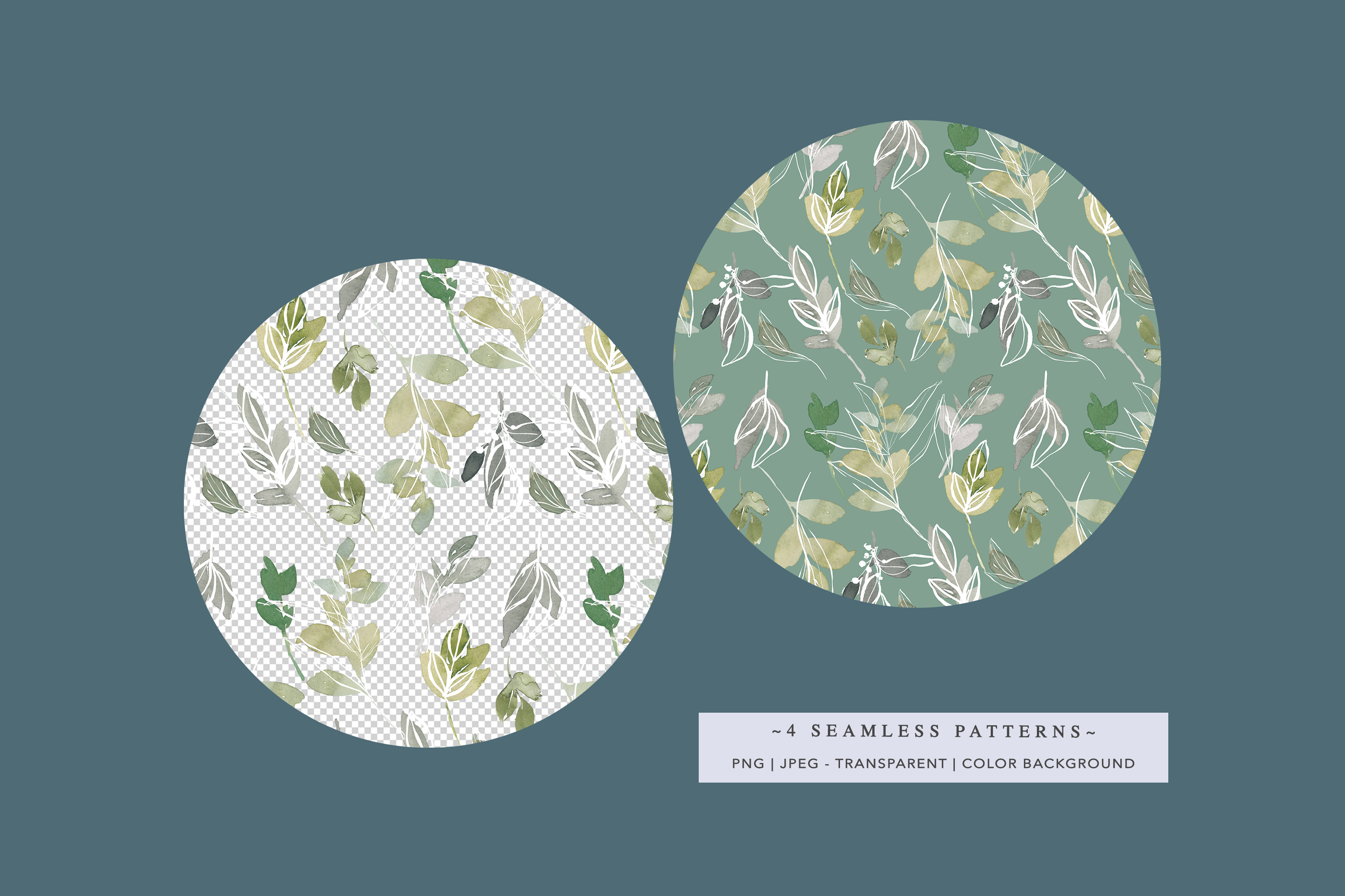 Watercolor Seamless Patterns Collection - photo 4