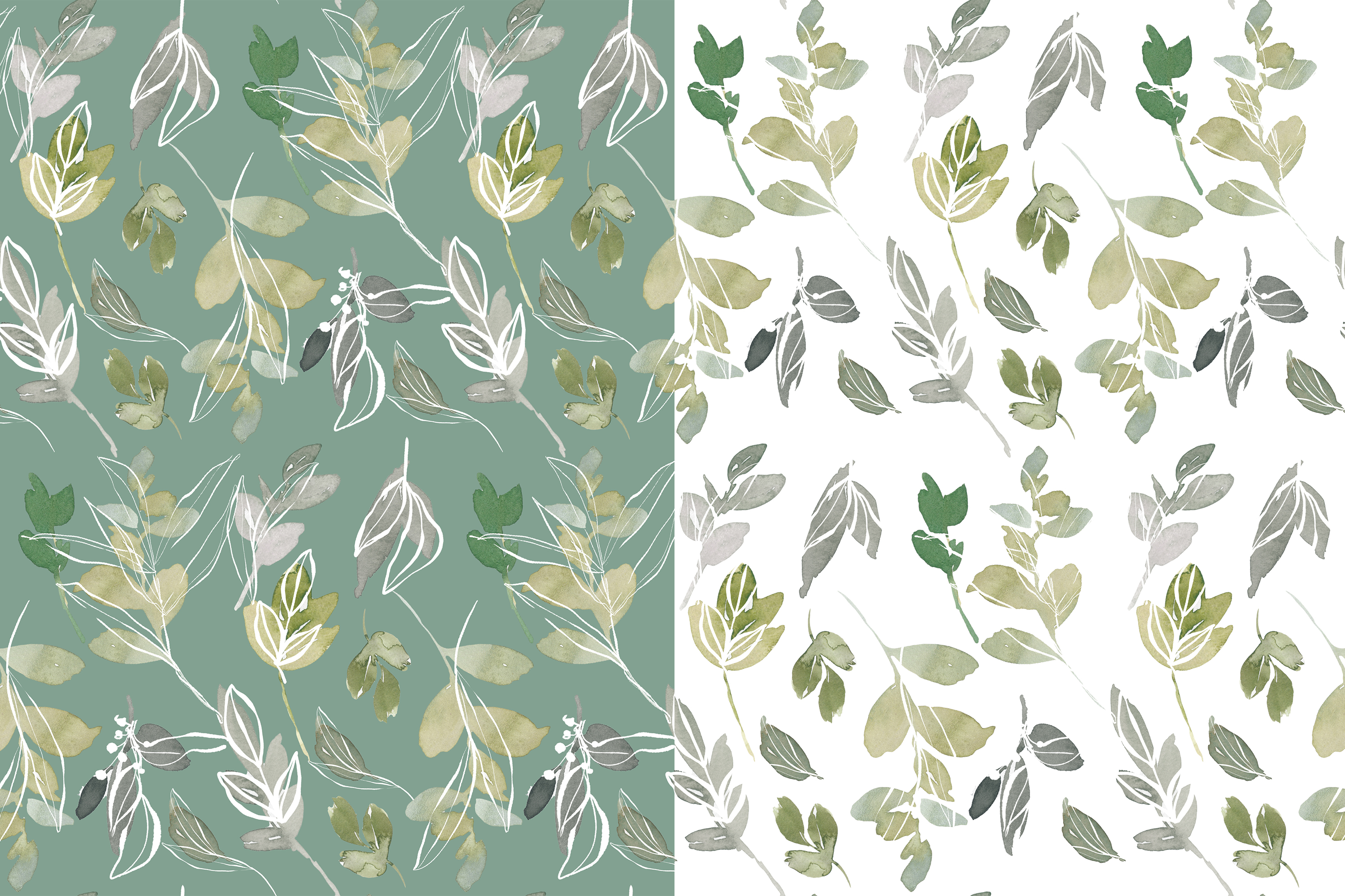 Watercolor Seamless Patterns Collection - photo 5