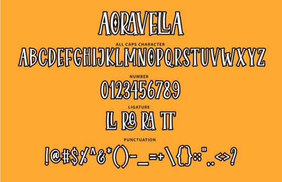 Aoravella Font - Preview 2