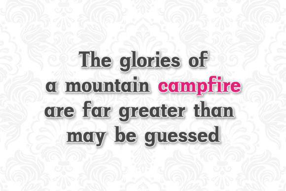 Camping Serif Font - Preview 3