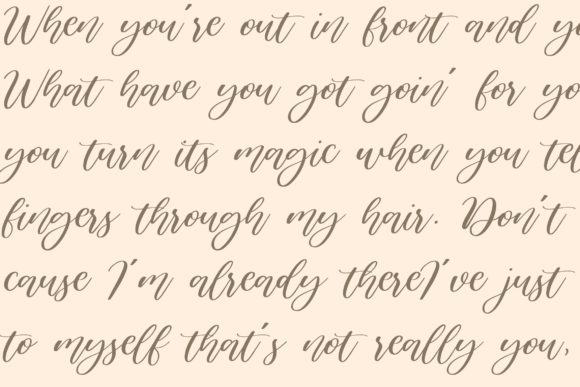 Cuties Peaches Font - Preview 4