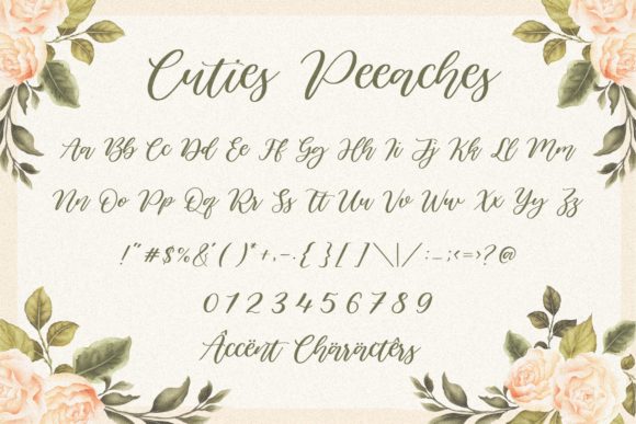 Cuties Peaches Font - Preview 5