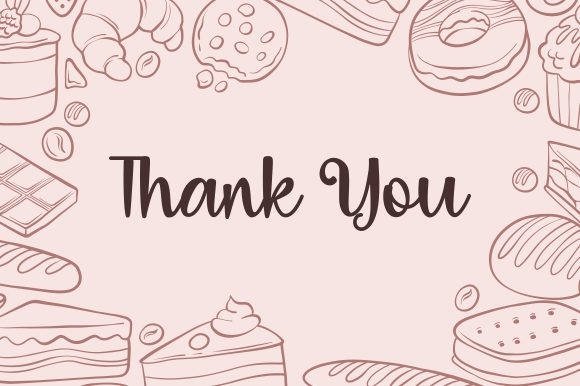 Deli Cake Font PNG with transparent background - Preview 5