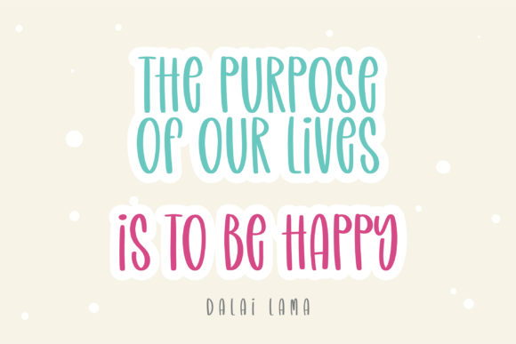 Enjoy the Little Things Font PNG with transparent background - Preview 5