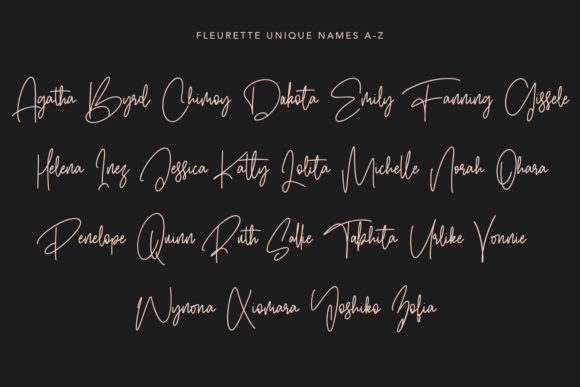 Fleurette Font - Preview 6