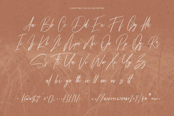Gillford Font PNG with transparent background - Preview 4