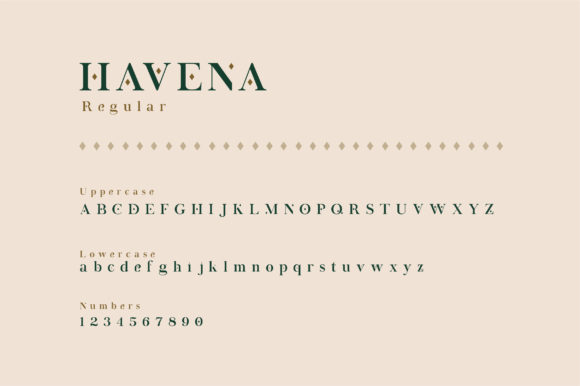 Havena Font PNG with transparent background - Preview 2