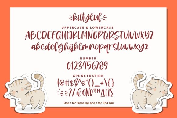 Kittyuf Font PNG with transparent background - Preview 2
