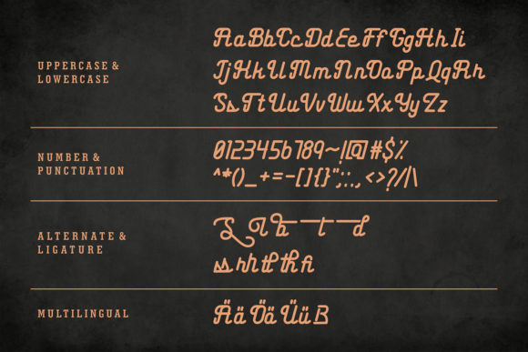 Lebars Font PNG with transparent background - Preview 5