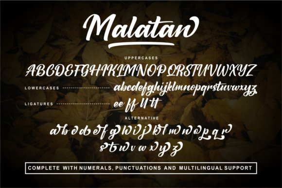 Malatan Font PNG with transparent background - Preview 4