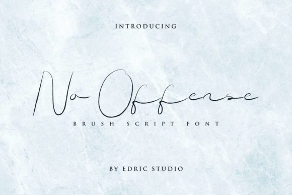 No Offense Font PNG with transparent background - Preview 1