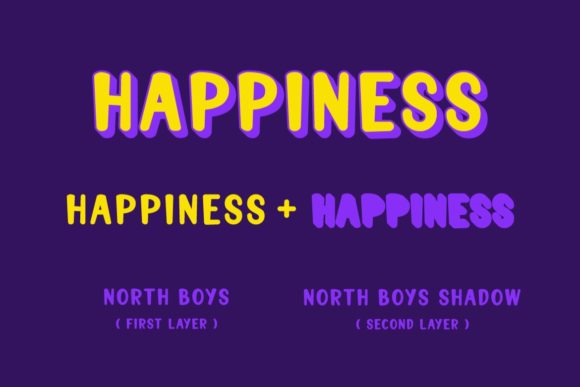 North Boys Font PNG with transparent background - Preview 2