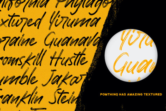 Pomthinq Font PNG with transparent background - Preview 1