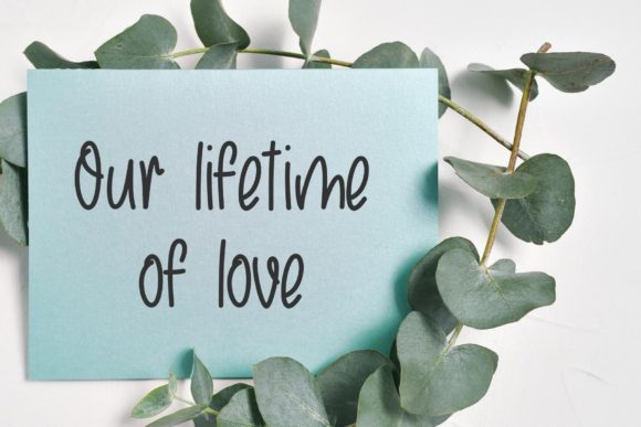 Romantic Barista Font PNG with transparent background - Preview 2