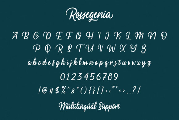 Rossegenia Font PNG with transparent background - Preview 2
