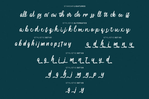 Rossegenia Font PNG with transparent background - Preview 4