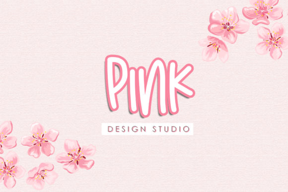 Sakura Blossom Font PNG with transparent background - Preview 3
