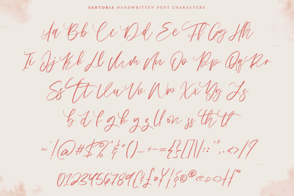 Santoria Font PNG with transparent background - Preview 5