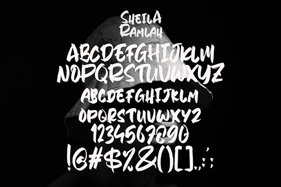 Sheila Ramlah Font PNG with transparent background - Preview 5