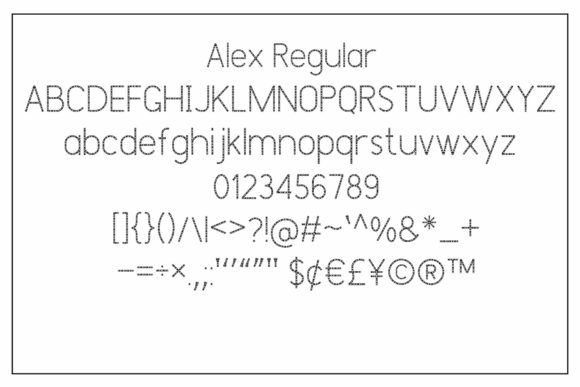 Alex Font - Preview 5
