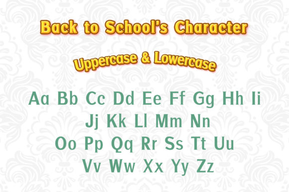Back to School Font - Preview 1