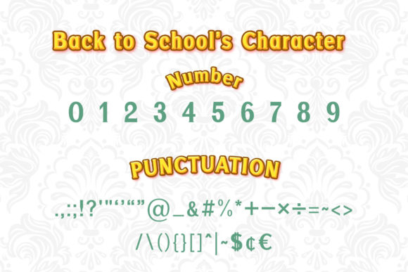 Back to School Font - Preview 2