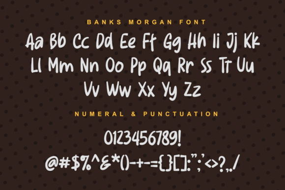 Banks Morgan Font - Preview 1
