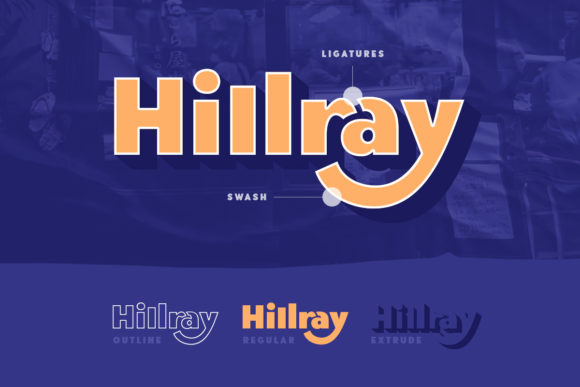 Hillray Font PNG with transparent background - Preview 4