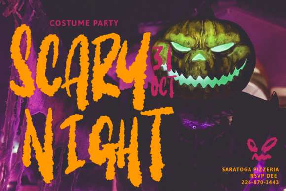 Last Zombie Font PNG with transparent background - Preview 2
