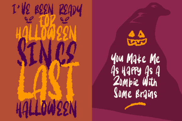 Last Zombie Font PNG with transparent background - Preview 4