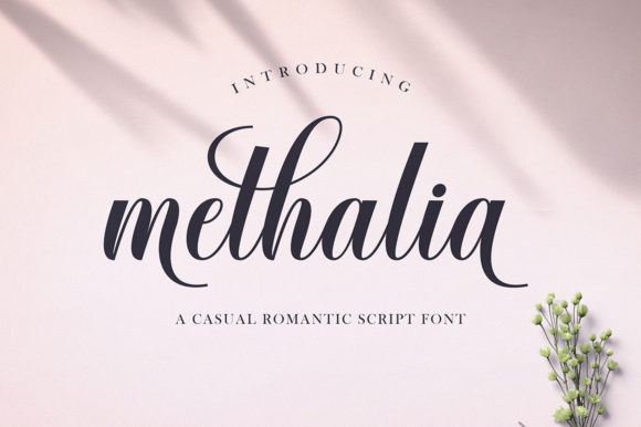 Methalia Script & Handwritten Font By Romie Creative