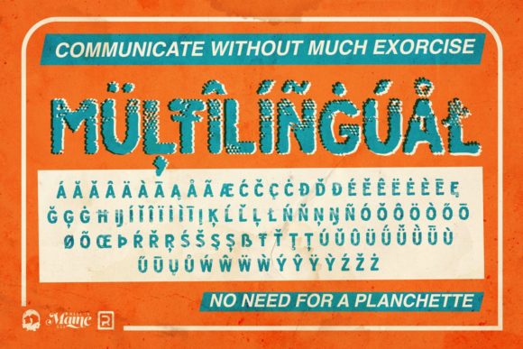 Poesan Ghost Font PNG with transparent background - Preview 3