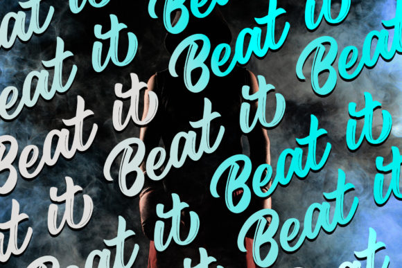 Rolling Beat Font PNG with transparent background - Preview 4