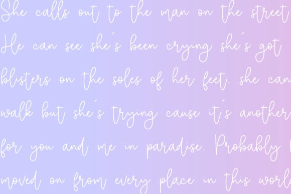 Selimut Hati Font PNG with transparent background - Preview 4
