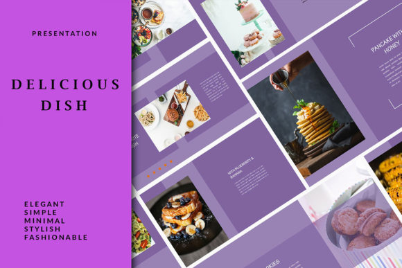 Preview of Delicious Dish - Food Keynote food presentation template