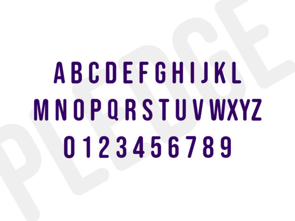 Pledge Font PNG with transparent background - Preview 2