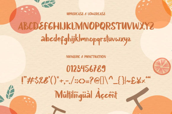Salt Bread Font PNG with transparent background - Preview 4