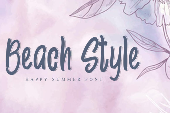 Slim Summer Font PNG with transparent background - Preview 1