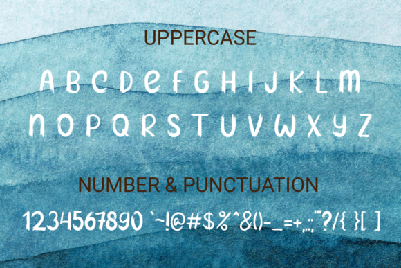 Blue Paint Font - Preview 3
