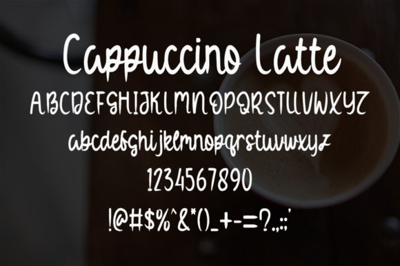 Cappuccino Latte Font - Preview 3